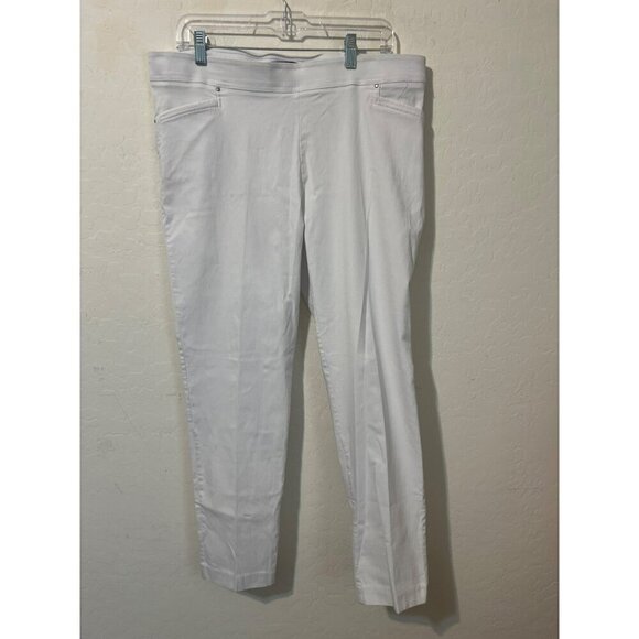 89th & Madison Sz XL White Pull On Pants - Picture 1 of 8